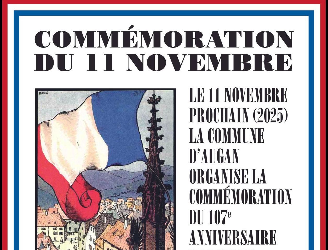 Comémoration du 11 Novembre à Augan
